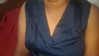 Watch this curvy Asian wife with natural big boobs get naughty on camera