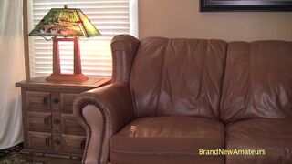 Andrea's tattooed MILF body goes wild with Jeff's BJ in wild gagging POV - 1 image