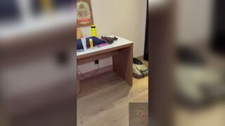 Hotwife GataaaSp humiliates her hubby with a big cock & a hot blowjob in lingerie - 3 image
