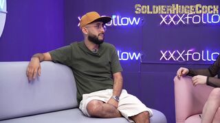 Dani Ortiz, Zamantha Lopez & Soldierhugecock go wild with a massive rod in the studio - 4 image
