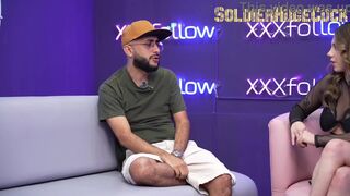 Dani Ortiz, Zamantha Lopez & Soldierhugecock go wild with a massive rod in the studio - 5 image