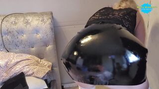Watch Horny's homemade POV video as she pleasures herself in PVC lingerie - 3 image