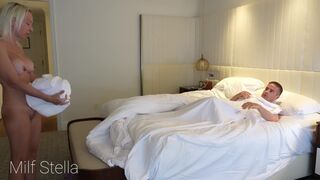 Stefano & MILF Stella's steamy threesome - E08 - Hotwife, Submissive, Trimmed Pussy & Massive Cre - 1 image