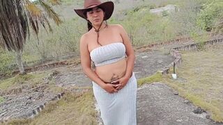Stepmom with massive tits gets wild and dirty with stepdad in public - MILF stepmom with huge tits gets pounded hard! - 3 image
