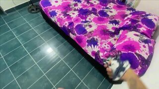 Stepson can't resist sniffing panties after hot and heavy cowgirl session with busty Latina stepmom Richlatinhot