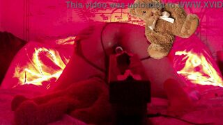 Watch Arabian Snowwhite's curvy body and hot ass get pounded hard with a dildo in Doggy Style