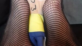 Giantess Finds and Crushes and Tramples Little Hunk (Morty Plush) - 1 image