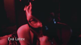 Eva Latex Sucked Dong POV Screwed her Snatch and Feet Grid Latex Mask Fetish mother I'd like to fuck Dark German Blow Job-Service - 3 image