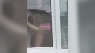 Filmed a undressed neighbour as that babe washes the window - 3 image