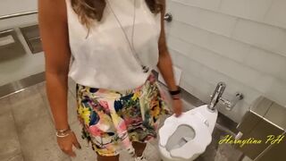 Lunch Break with lustful teacher ended up engulfing her coworker in a busy mall