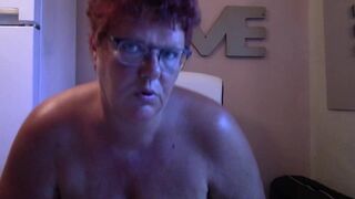 Large Sexy Older Oiled Up and Masturbating - 3 image
